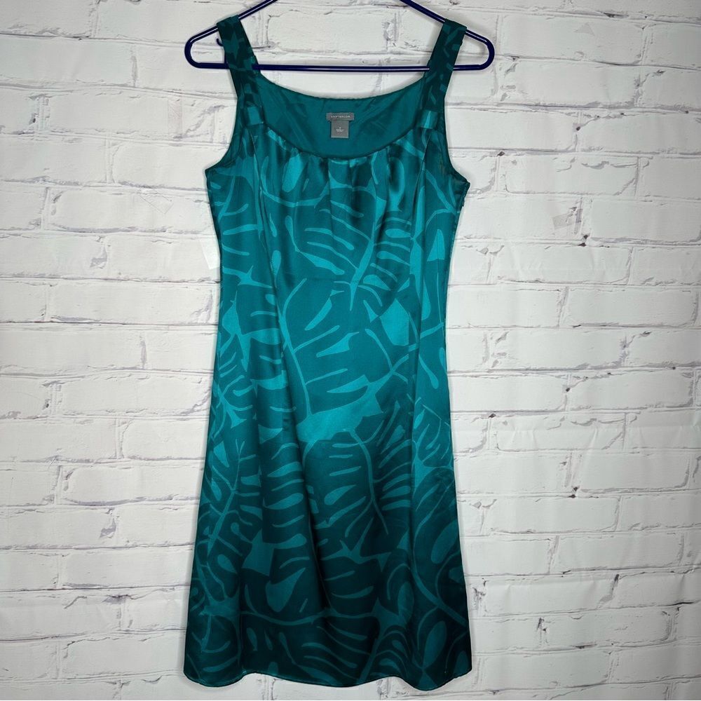 AnnโTaylorโsizeโ2โgreenโsilkโdressโ